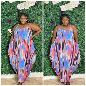 Cynthia (PLUS SIZE - Maxi dress with pocket)